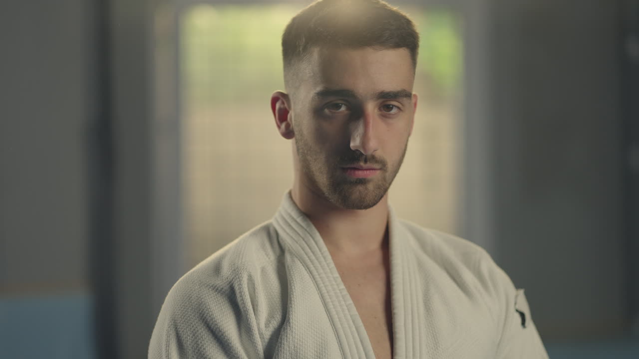 Martial arts fighter portrait