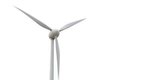 wind turbine on white