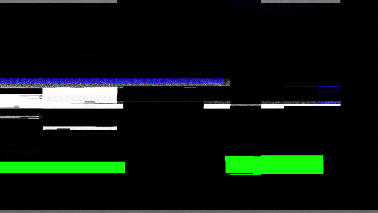 Pixelated 'Thank You' Text with Glitch Effect on Black Background