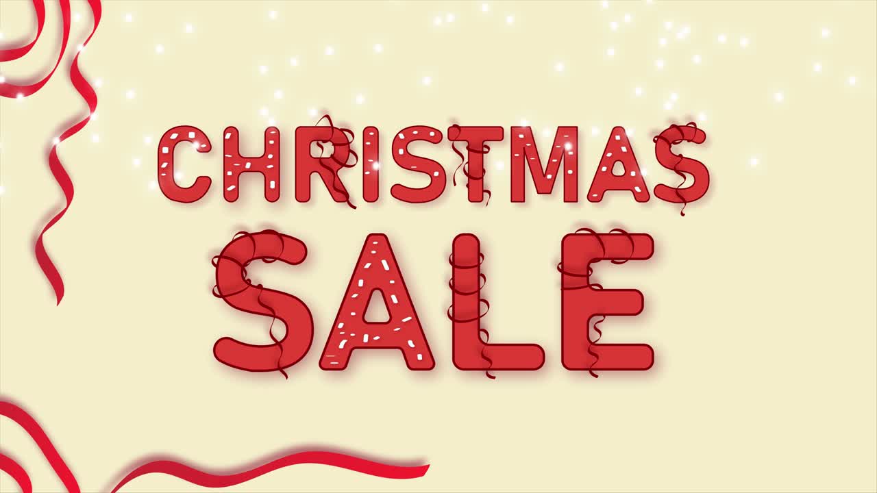 ビデオアニメーション クリスマス・セールのテーマ セール