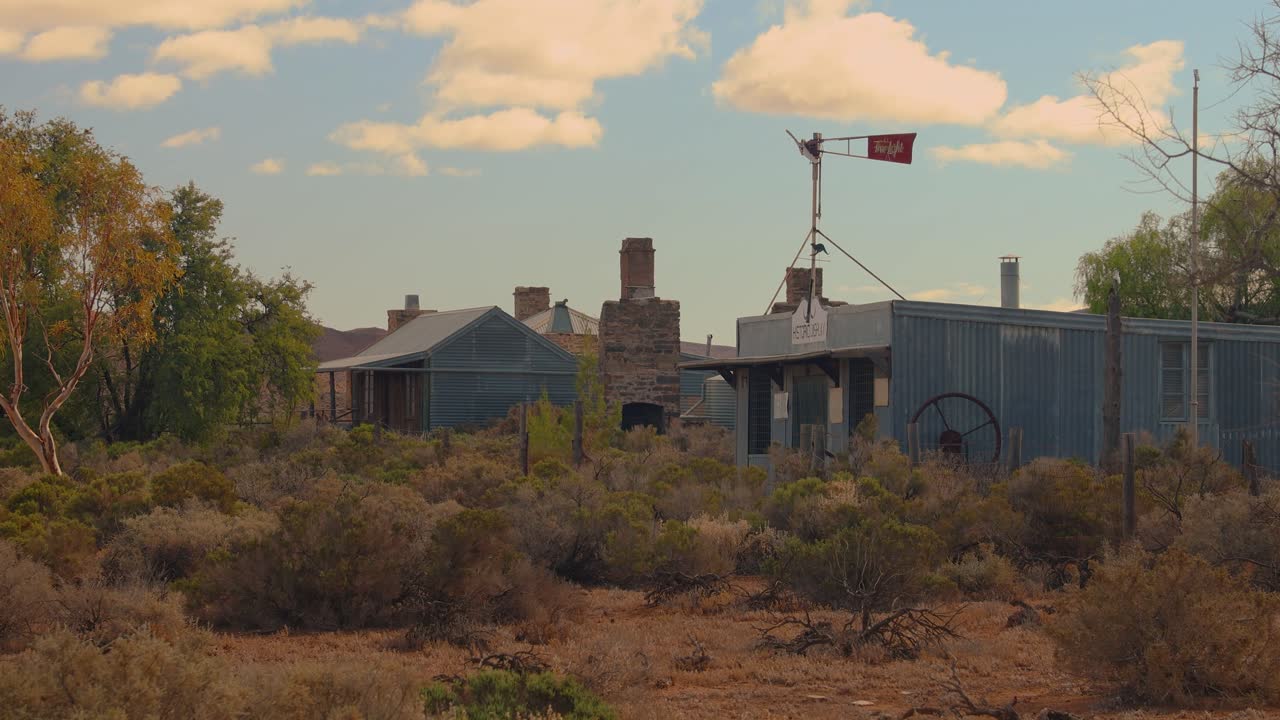 Experience the timeless beauty of Beltana, an historic outback town in South Australia's Flinders Ranges. Rustic buildings and arid landscape, pioneering history, perfect for documentary projects.