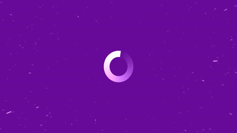 animation of shapes moving over loading data ring