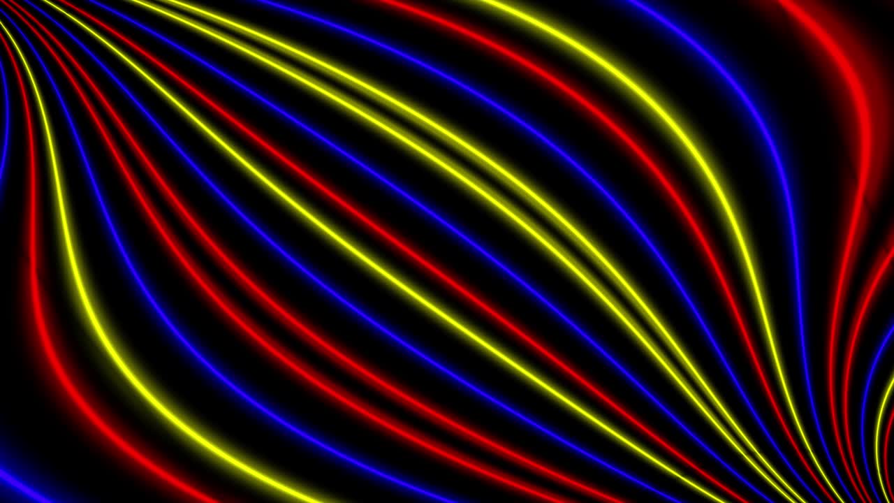 Neon line illumination animation motion graphics