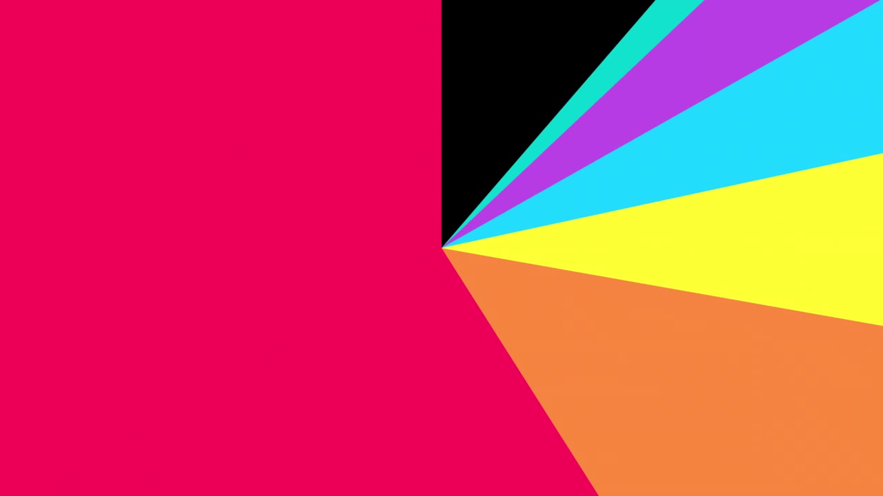 Abstract Motion Graphic With Rotating Colorful Geometric Shapes