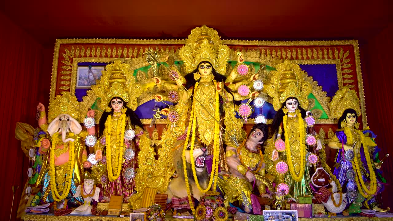 Festival of indian Lord Durga called Saradiya Or Durgapuja. It is a big festival all over West Bengal