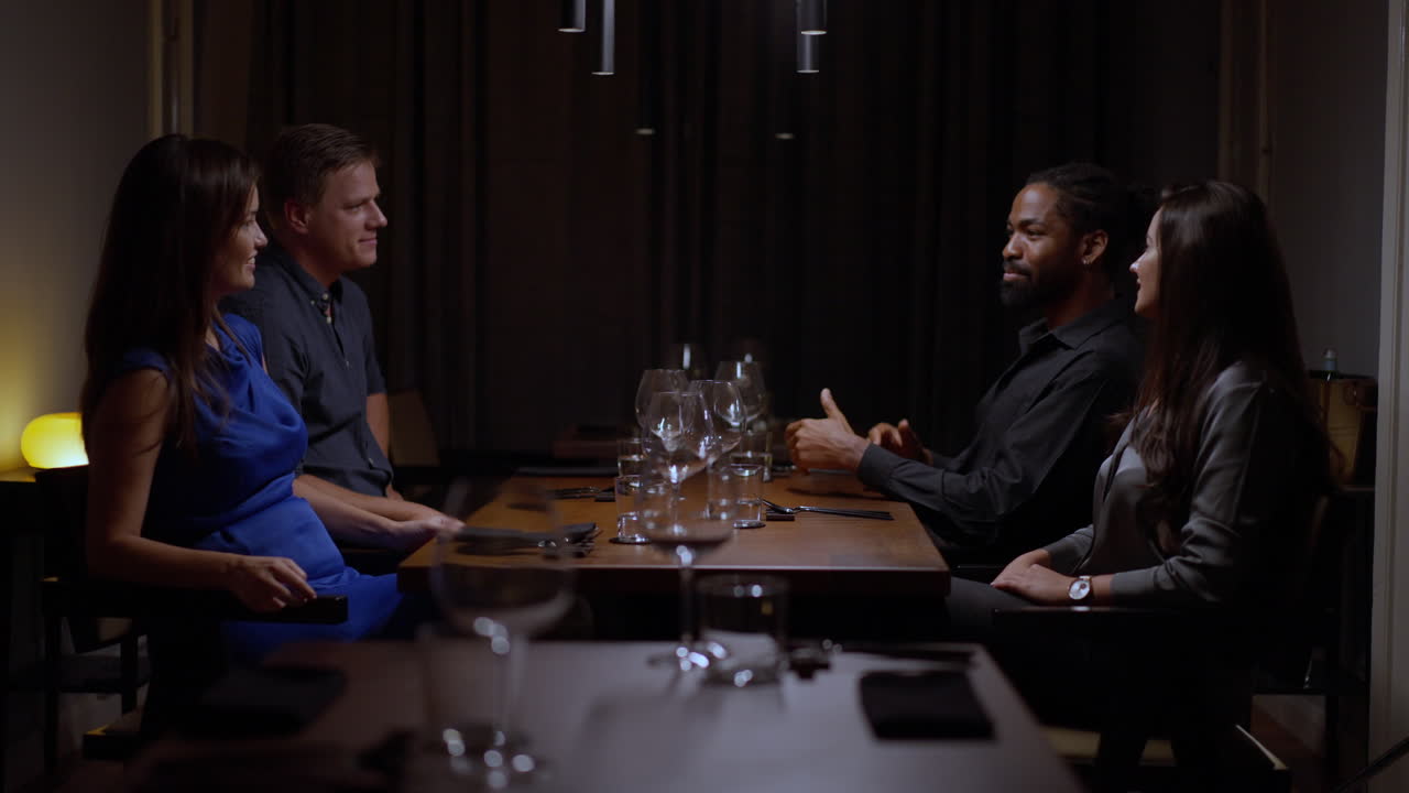 People dining at a restaurant