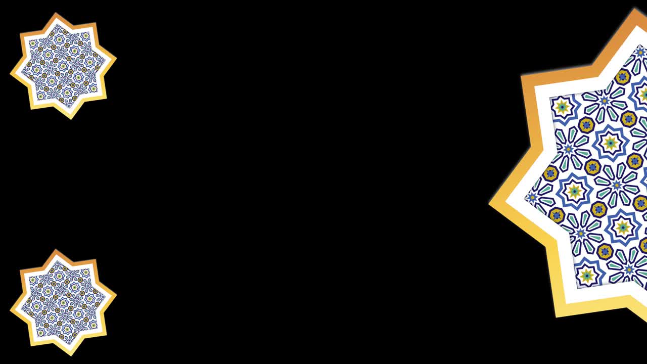 ramadán fondo islámico - 4k ramadán islámico - formas geométricas - (loopable) - mosaico - forma de estrella