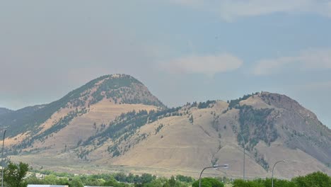 mount paul under siege: kamloops landmark blanketed by ross moore lake wildfire smoke