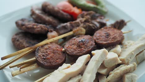 맛있는 터키 김 고기 접시