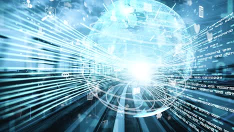 redes sociales globales futuristas, redes de personas y intercambio tácito de datos digitales