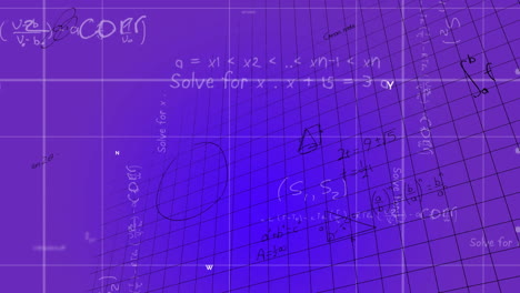 animación de triángulos y red de conexiones sobre fondo azul