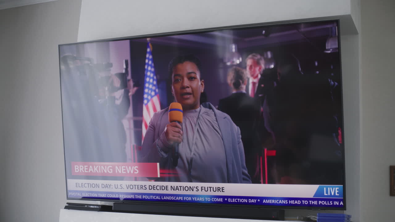 선거일 뉴스 방송