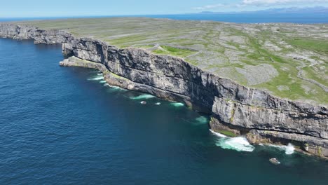 the impressive sea cliffs inis more aran islands west of ireland