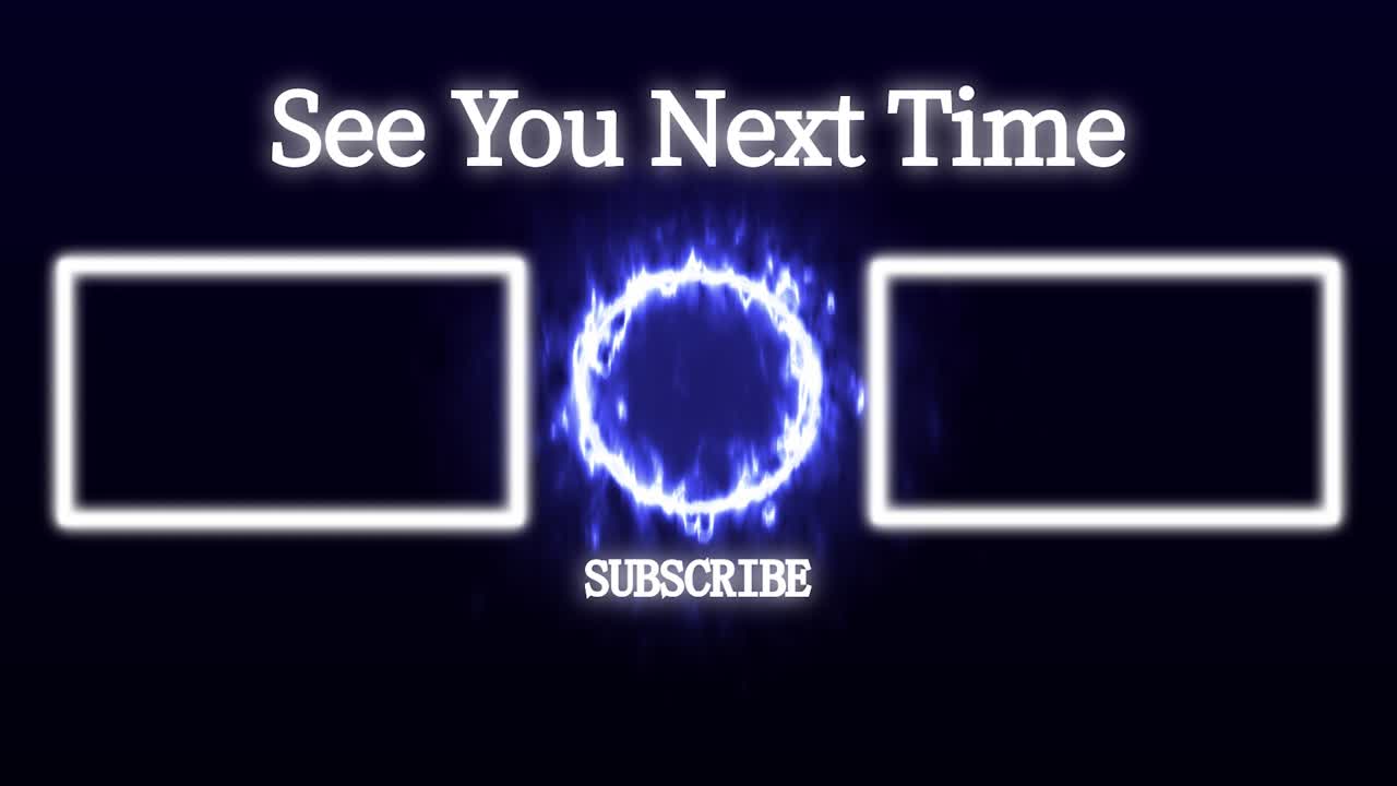 컬러 플레임 엔드 카드 엔딩 스크린 모션 그래픽