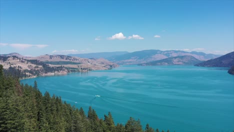 canada's scenic routes: drone footage of bc's kalamalka lake