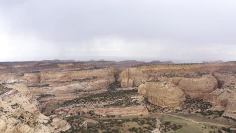 aerial view captured by drone area of utah, united states