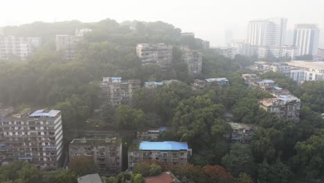 tomas de drones de ciudades chinas de tercer nivel