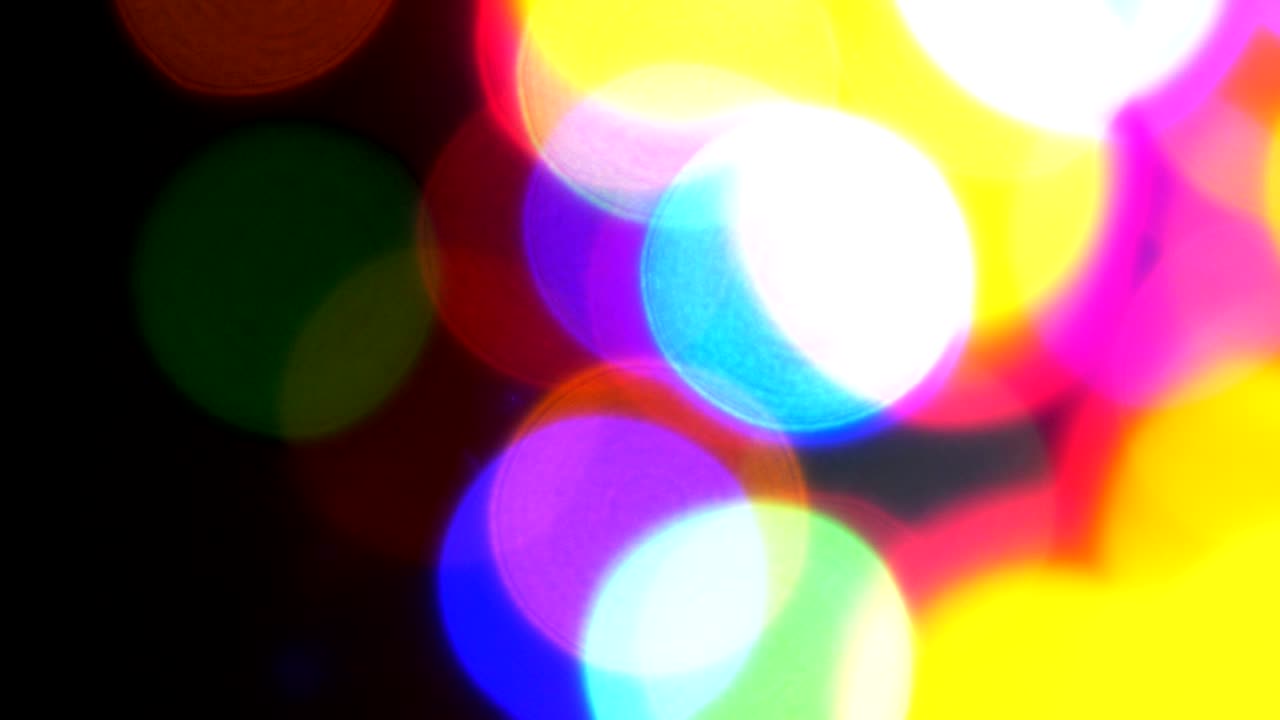 Fargerike Bokeh-lys