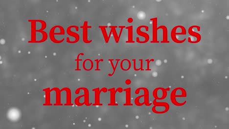 best wishes for your marriage message text animation motion graphics