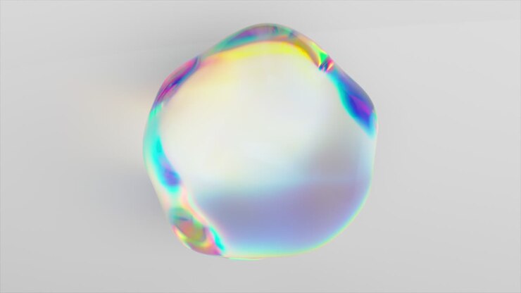 Abstract Iridescent Sphere