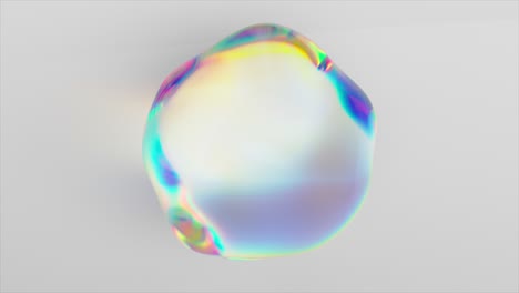 abstract iridescent sphere