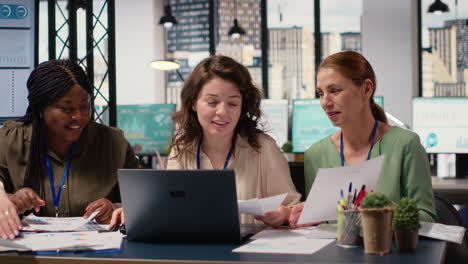 vertical video professional female staff members showcase empowerment and execution