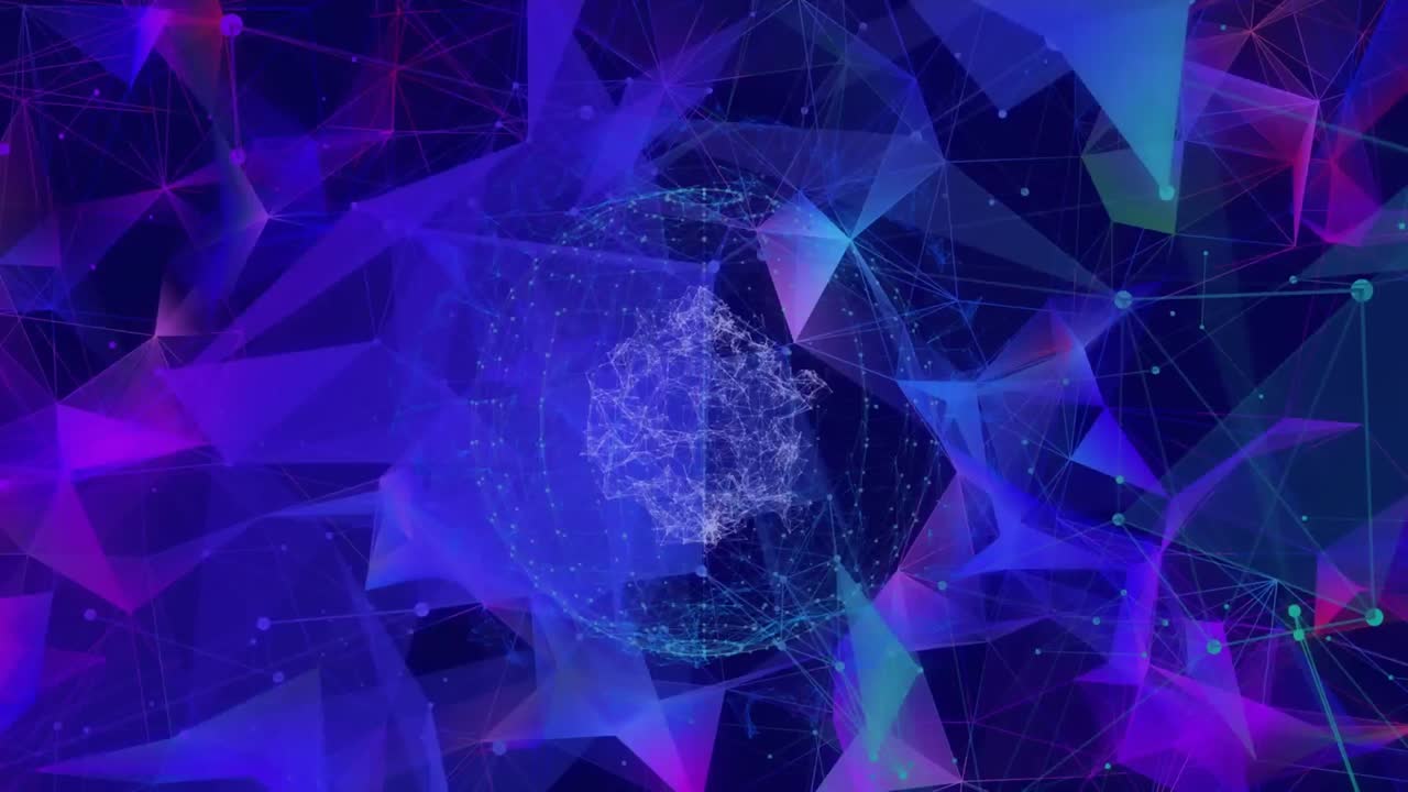 animación de las conexiones en todo el mundo