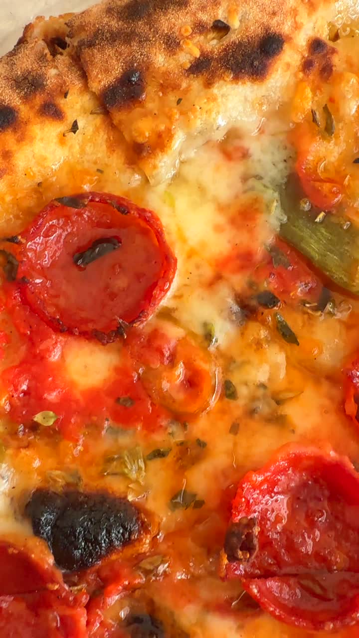 Close-up of Delicious Pepperoni Pizza