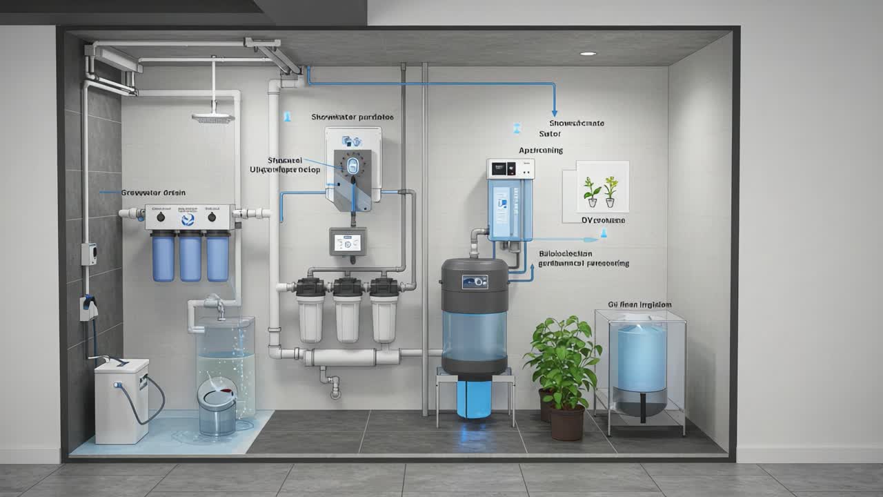 A Comprehensive Overview of an Advanced Home Water Filtration System Featuring Multiple Components and Efficient Filtration Processes for Purified Water Supply