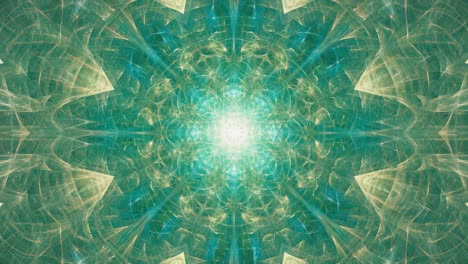 symmetrical fractal light kaleidoscope pattern