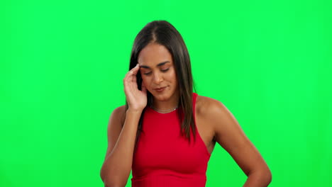 Shock,-surprise-and-face-of-woman-on-green-screen