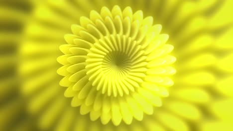 abstract yellow spiral flower