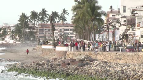 malecon in puerto vallarta mexico timelapse