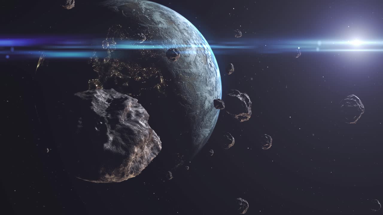 la tierra bajo amenaza de asteroides