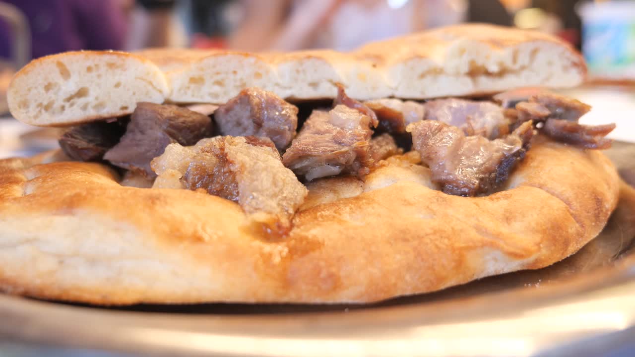 Turkish Pide with Grilled Meat