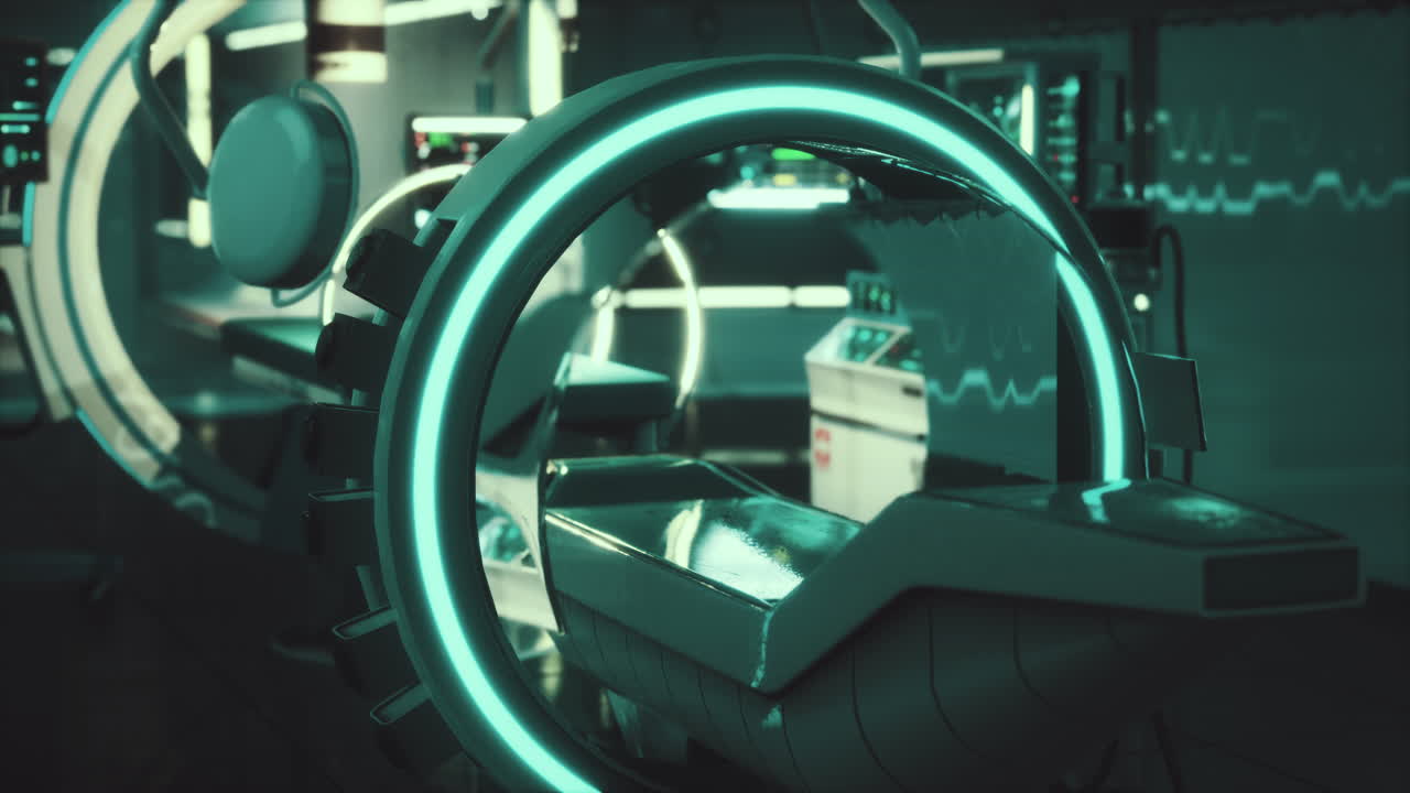 미래의 mri 자기 공명 실험실