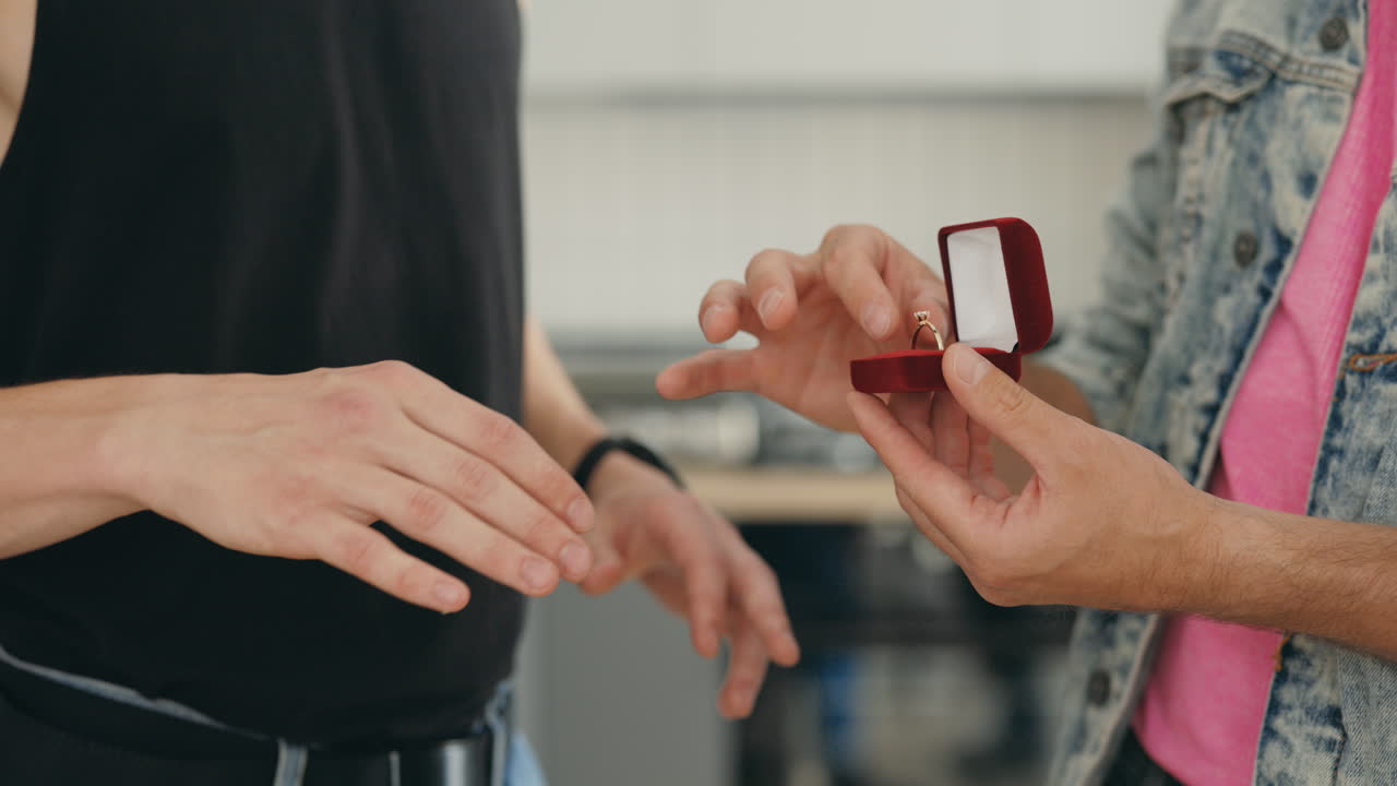 Gay Couple's Engagement