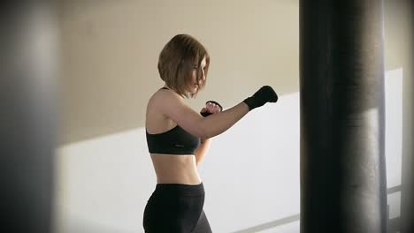 entrenamiento de boxeo femenino