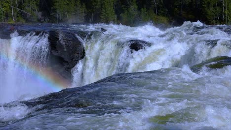 slow motion video ristafallet waterfall in the western part of jamtland is listed as one of the most beautiful waterfalls in sweden.