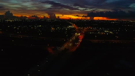 sunset - miami, fl - highway 95 - ives dairy