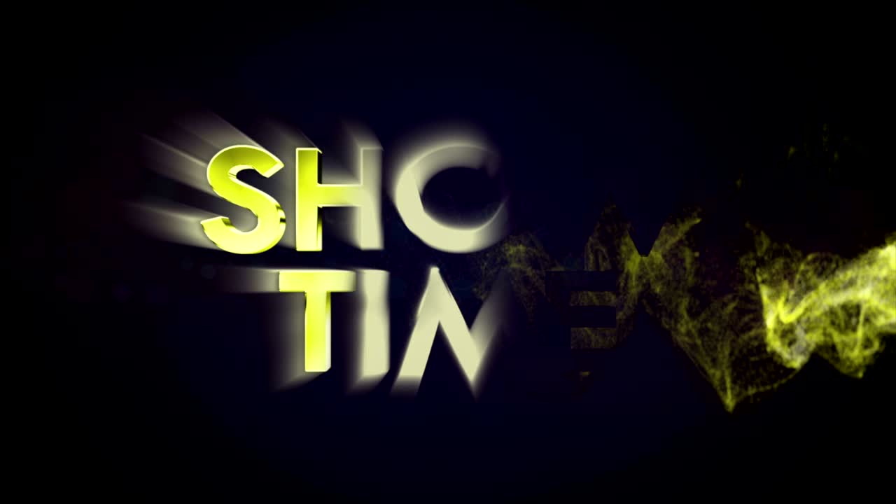 시간 표시 텍스트 애니메이션, 렌더링, 배경, 루프