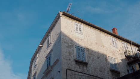 view of a roof in the old town of split