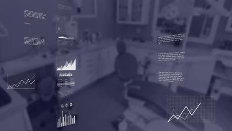 Animation-Von-Statistiken-Und-Datenverarbeitung-über-Büro