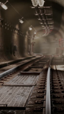túnel subterráneo de trenes