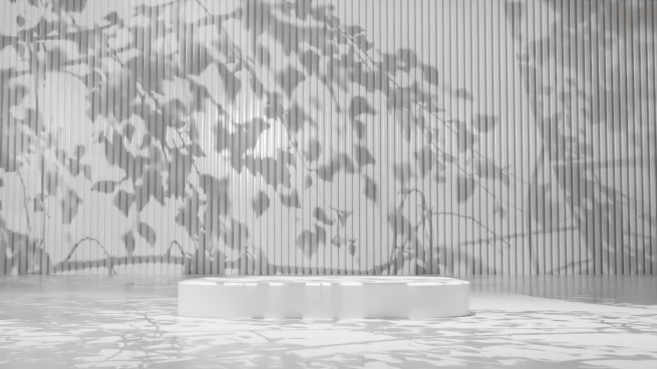 En abstrakt hvid minimalistisk scene
