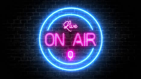 Live-on-air-microphone-light-neon-signboard-neon