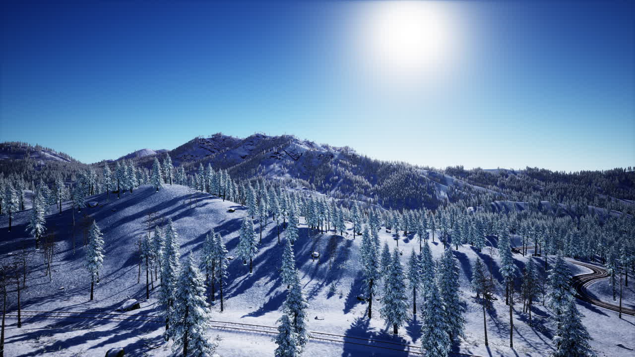 겨울 에 화려 한 알프스 풍경