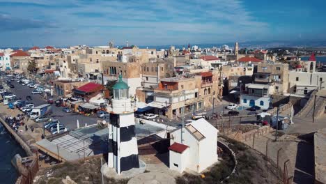 city akko, israel, aerial view