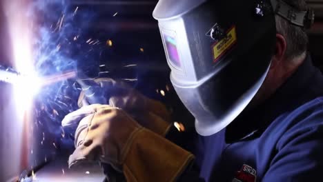 welding in progress