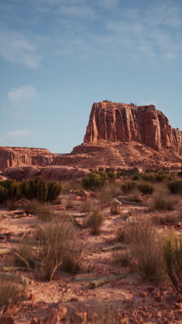 a stunning desert landscape with red rock formations